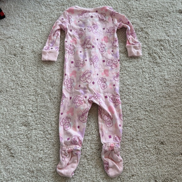 3-6M Disney Baby Minnie Mouse Footie Coverall - Picture 4 of 6